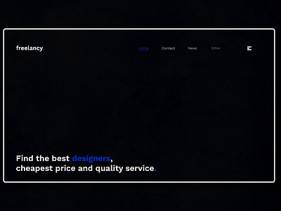 Day 361: Freelancy Website Concept.