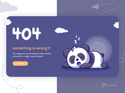 404 Error Page Design design ui ux design xd