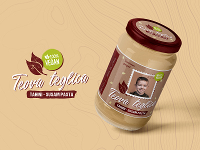 Teova Teglica - Packaging Label Design brand branding design food food illustration illustration jar label labeldesign logo product design sesame typography