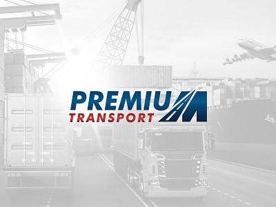 Premium M Transport brand branding clean design illustration logo minimal type typography vector