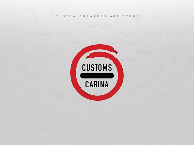 Customs Carina // Custom Sneakers Art Store art brand branding clean custom customs customsneakers design illustration logo product design shoes sneakers typography vector