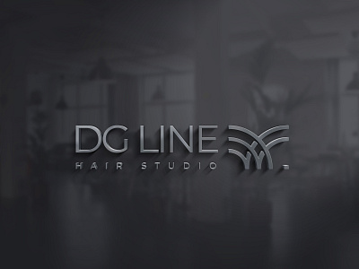 DG LINE Hair Studio brand branding clean design designer illustration logo logo design minimal minimalist modern product design typography vector