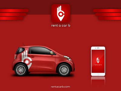 Rent a car B brand branding clean design logo minimal product design typography ui web