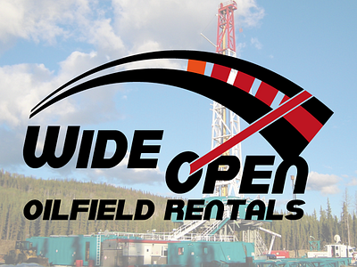 Wide Open Oilfield Logo adobe illustrator branding business design logo oil and gas oilfield vector