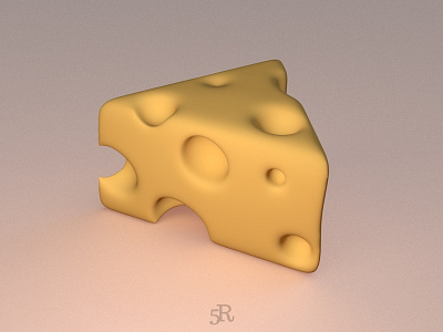 Cheese 3d 3dart 3dillustration 3dmodelling 5rdigital art c4d cheese cinema4d digital yellow