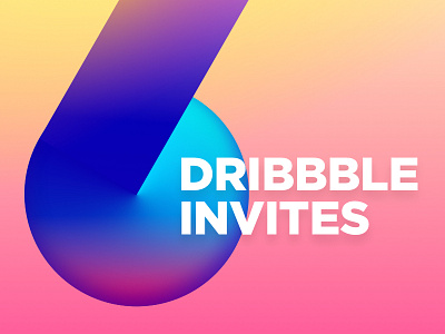 Dribbble Invites 6 gradients invites six ui user interface ux web app web design webdesign