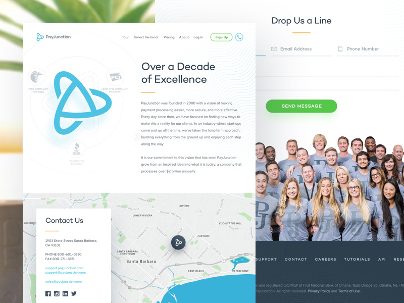 About Us Page responsive web design website landing page ui ux interface user interface webdesign