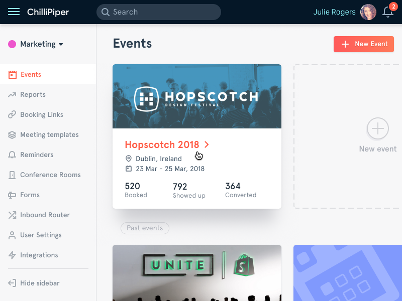 Events Web App events web design ui ux interface web application user interface web app