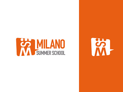 Milano Summer School - Logo branding design logo orange