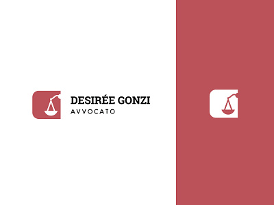 Desirée Gonzi - Logo branding design lawyer logo
