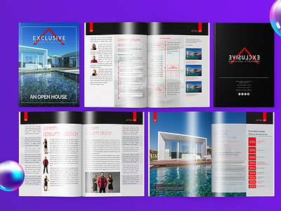 Real Estate Magazine booklet branding brochure brochure layout clean design flyer design magazine real estate realestate