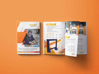Product Brochure for United PPE branding brochure brochure design brochure layout clean clinic corona coronavirus design flyer design medical ppe