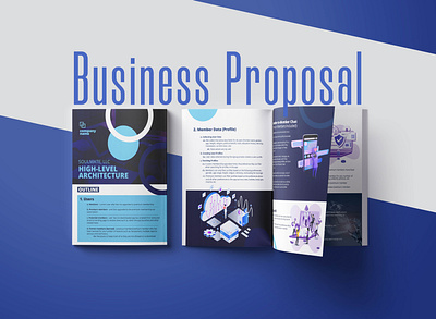 Business Proposal branding brochure brochure design brochure layout business business brochure clean design