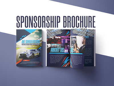 Car racing Sponsorship Brochure branding brochure brochure design brochure layout clean design racing