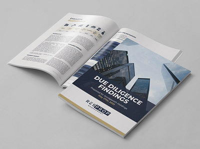 Business Report Design annual annualreport brochure brochure design clean company companyprofile design report