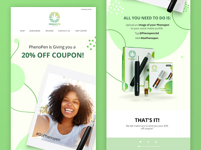 Email Design Template b2b b2c cartridge cigarettes coupon code design email email design email template hemp oil insta sale ui ui ux