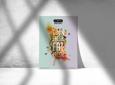 Cook Fresh Eat Fresh branding design poster poster design