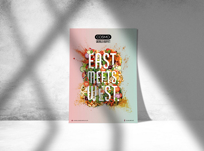 East Meets West branding design graphic design poster design