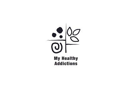 Logo Created for ''My Healthy Addictions''- web branding design design graphic design grid layout illustration logo logo designs logo mark logodesign vector