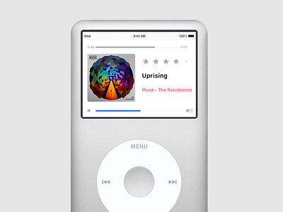 New iPod Classic app apple design ipod minimal music ui ux