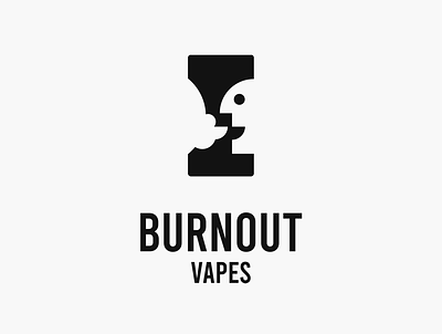 BURNOUT VAPES branding design illustrator logo vector
