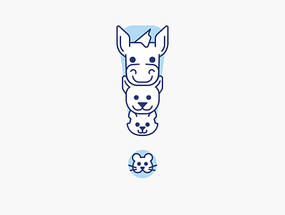 gang of pets animal design branding character design design logo logo design logodesign vet logo
