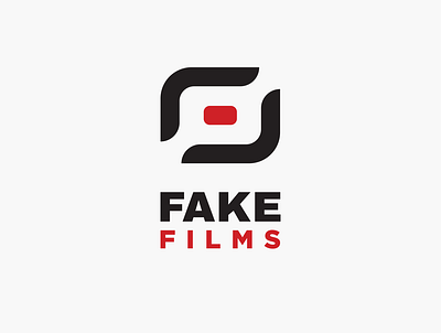 Fake Films branding design logo logo icon logodesign vector videography logo