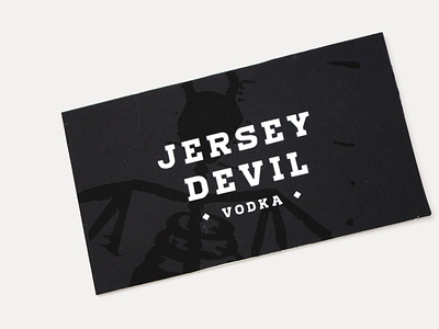 Jersey Devil Vodka Logo branding design illustration illustrator logo typography vector woodcut