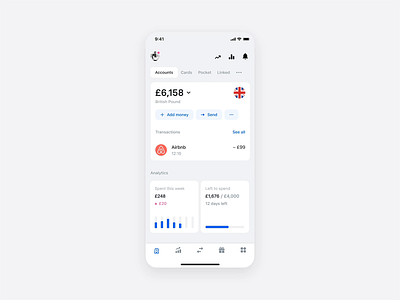 Revolut Analytics 2.0 analytic analytics analytics chart analytics dashboard animation app design chart clean dashboad digital design minimal mobile overview product design reporting statistic statistics stats ui ux