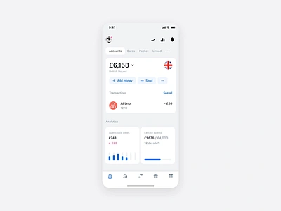 Revolut Analytics 2.0 analytic analytics analytics chart analytics dashboard animation app design chart clean dashboad digital design minimal mobile overview product design reporting statistic statistics stats ui ux