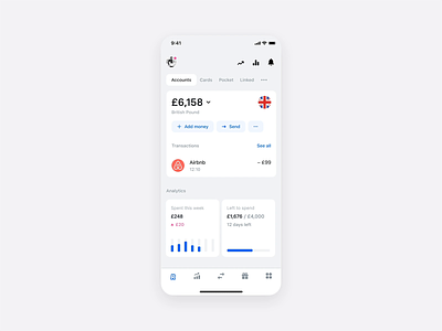 Revolut Analytics 2.0 analytic analytics analytics chart analytics dashboard animation app design chart clean dashboad digital design minimal mobile overview product design reporting statistic statistics stats ui ux