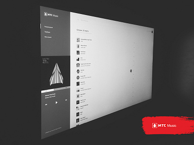 MTS Music desktop mts mts music music product design ui ux yandex