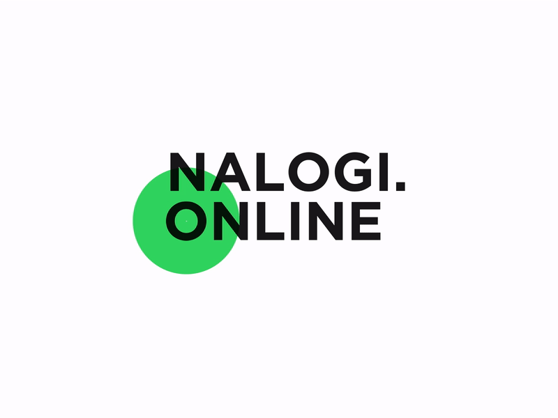 Nalogi.Online Logo Animation animated animation branding identity logo logo design logotype minimal motion principle sgustokstudio