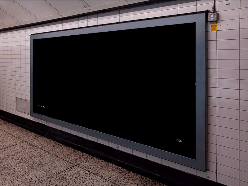 Sgustok Studio Billboard animated animation billboard black brutalism digitaldesign minimal motion principle sgustokstudio white