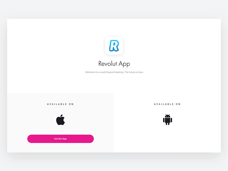 Get The App — Revolut Website