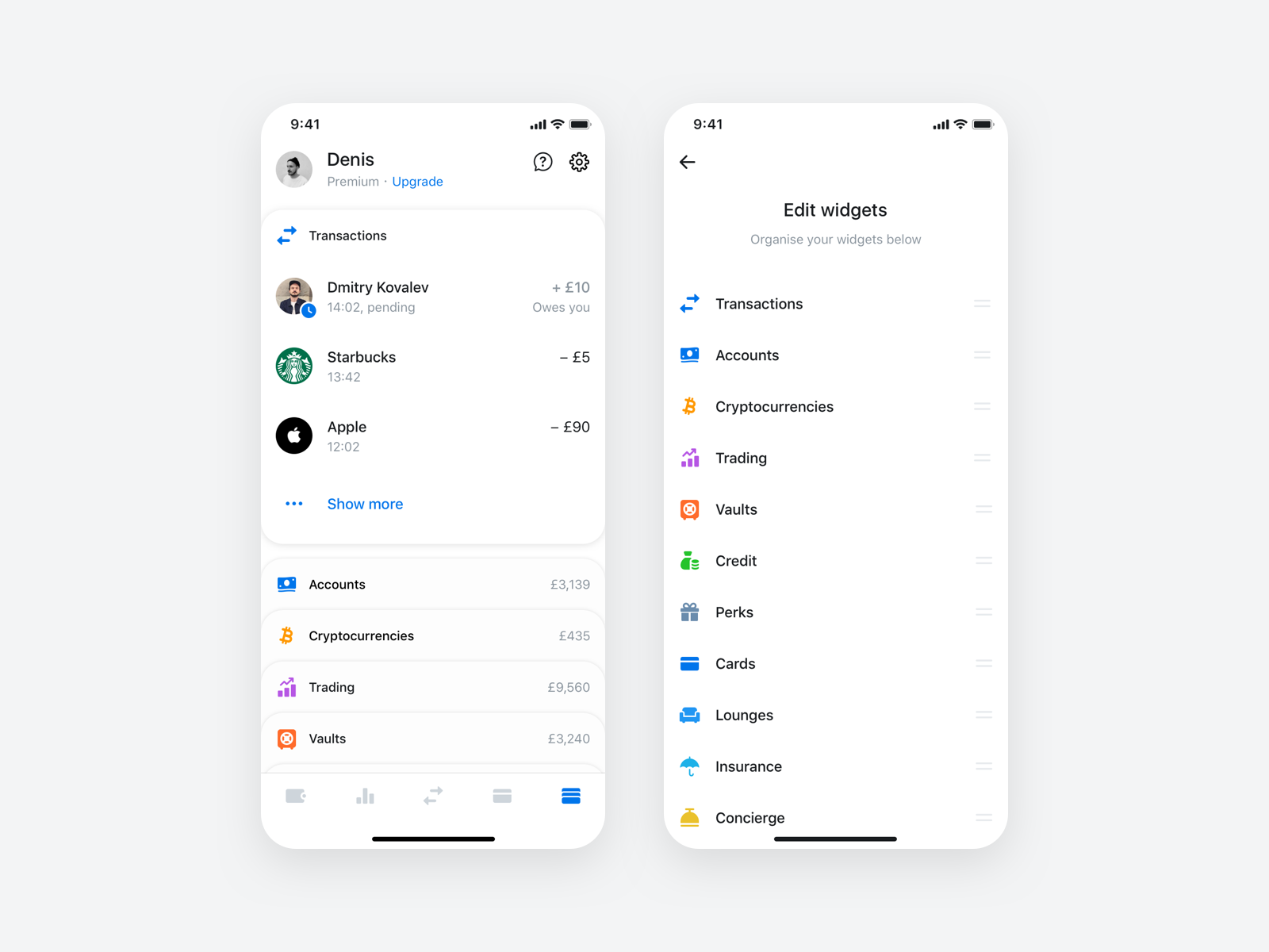 Revolut Widgets by Denis Kovalev for Revolut on Dribbble