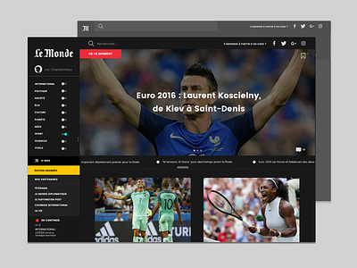 Le Monde clean font france french modern news newspaper redesign sf type ui