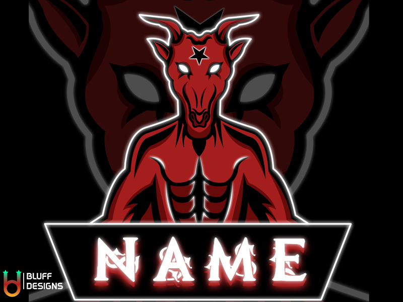 Mascot Logo - Evil Demon(For Sale) by Bluff Designs on Dribbble