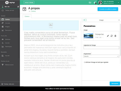 Saytup - Content Edition cms content edition design ui user management ux