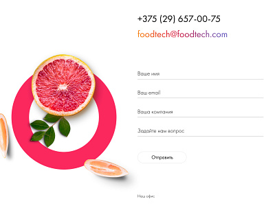 FoodTech brand branding design identity minimal typogaphy typography ux web website