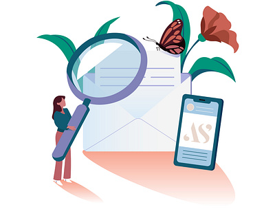 Newsletter adobe illustrator adobe photoshop amsterdam butterfly design editorial email illustration illustrator newsletter onboarding vector web