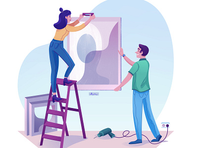 Working together adobe illustrator adobe photoshop amsterdam art branding design editorial holland illustratie illustration landingpage illustration museum ui ux vector web working together