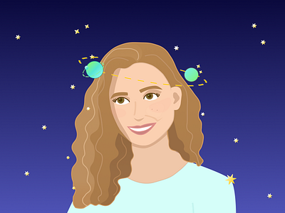 Personal Illustration figma design figma tutorial illustration space stars