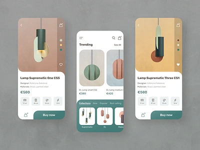 Lamp e-commerce app concept app app design application ui ecommerce ecommerce app ecommerce shop furniture grunge texture lamp lightning luxury mobile mobile design mobile ui modern shop shopping app trend ui ui design