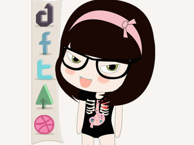 Dari.Rojas art background cute dari rojas darianoski design drawing dribbble facebook illustration ilustracion kawaii twitter vector