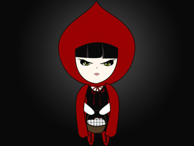 The Little Red Riding Hood art cute design illustration illustrator kawaii vector