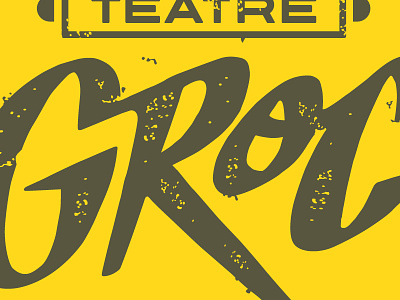 Teatre Groc illustration lawerta lettering letters typography