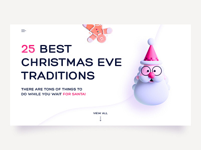 Christmas mood 3d christmas design hohoho santa ui uidesign uiux webdesign