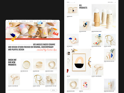 Ceramic and design studio redesign concept.