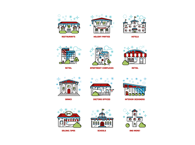 Festive Business Types illustration